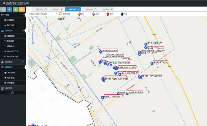 燦陽公司為蘇北某工業(yè)區(qū)100多棟樓宇亮化安裝集中控制器。